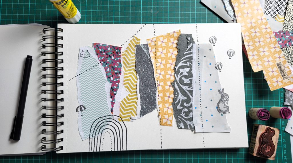 Idées d'art journal / carnet créatif : 3 modèles de page. - Bouge ta